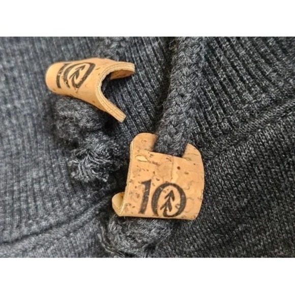 New Tentree TreeFleece Organic Cotton Blend Sasquatch graphic Hoodie Men L Black - Picture 5 of 7